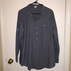 J Crew XL Chambray Tunic